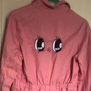 Lazy Oaf x Esther pink bunny boilersuit